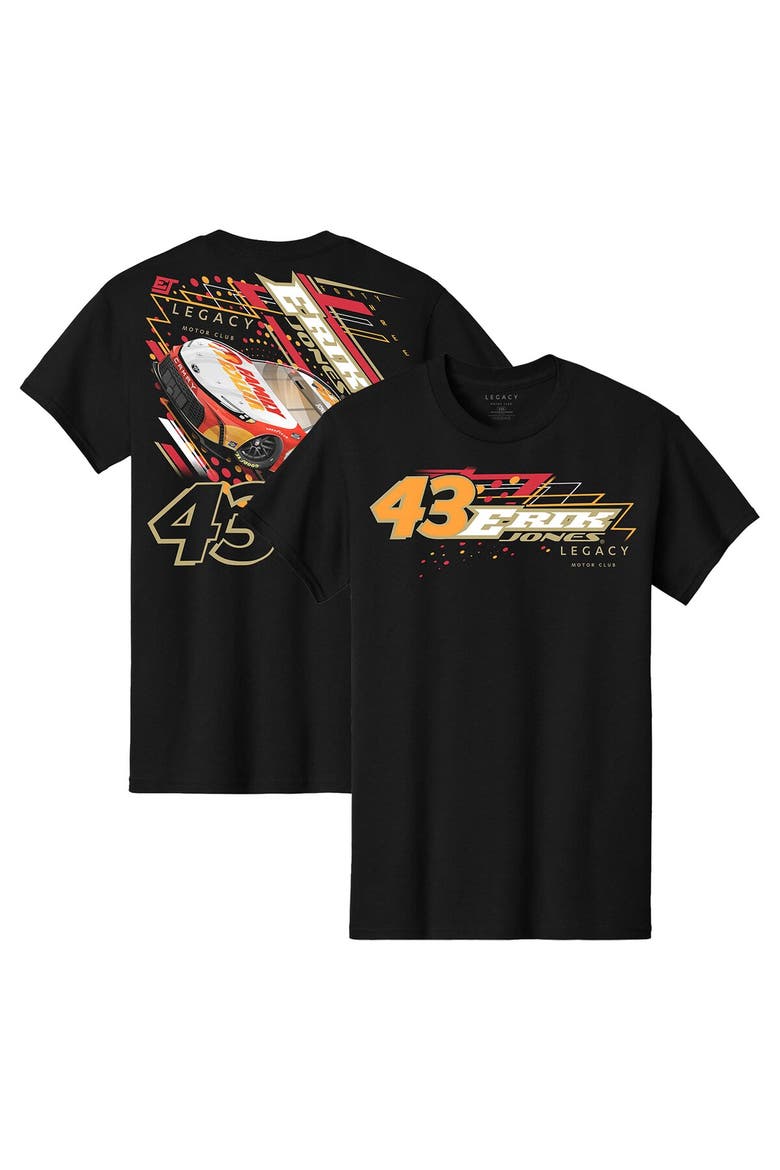Men's LEGACY Motor Club Team Collection  Black Erik Jones Family Dollar Car T-Shirt, Alternate, color, Black