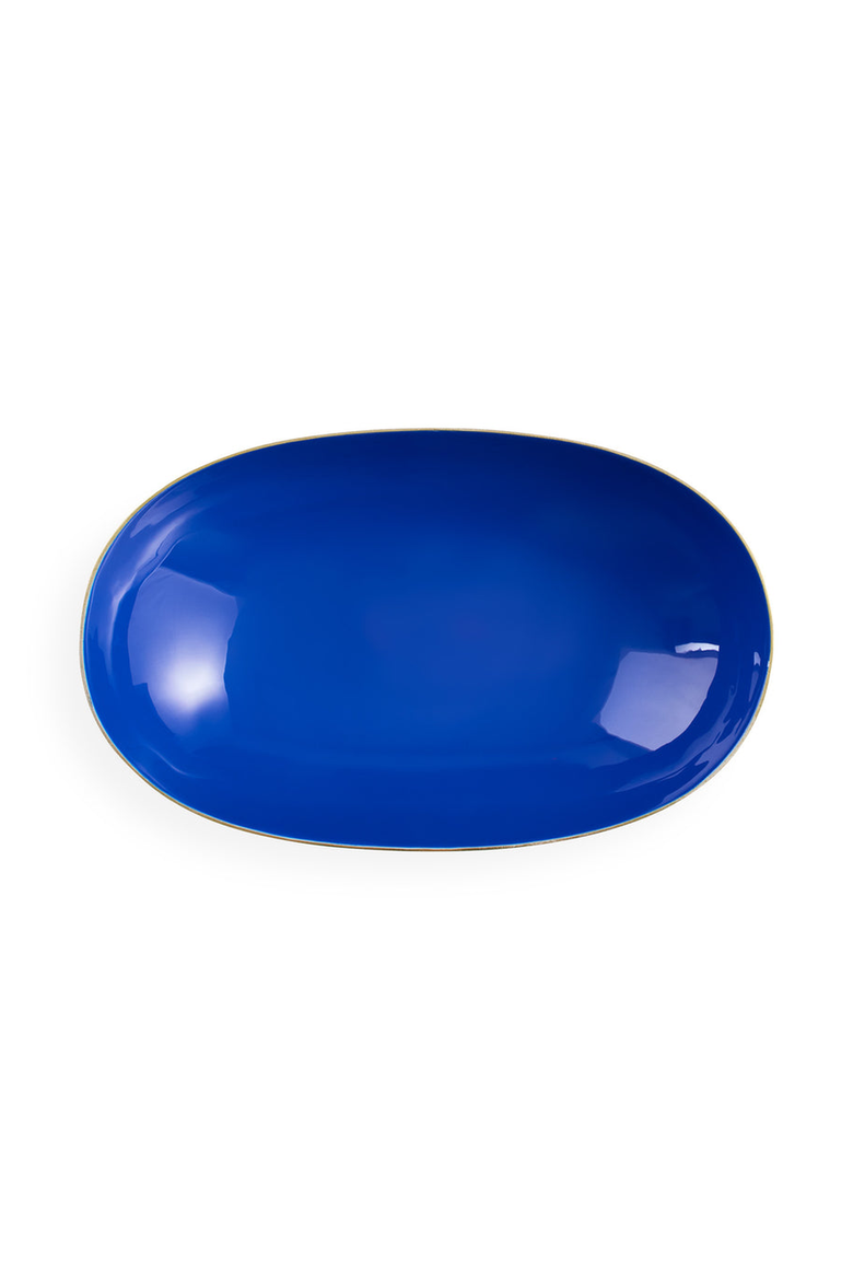 Oscar Long Bowl, Alternate, color, Gold / Blue