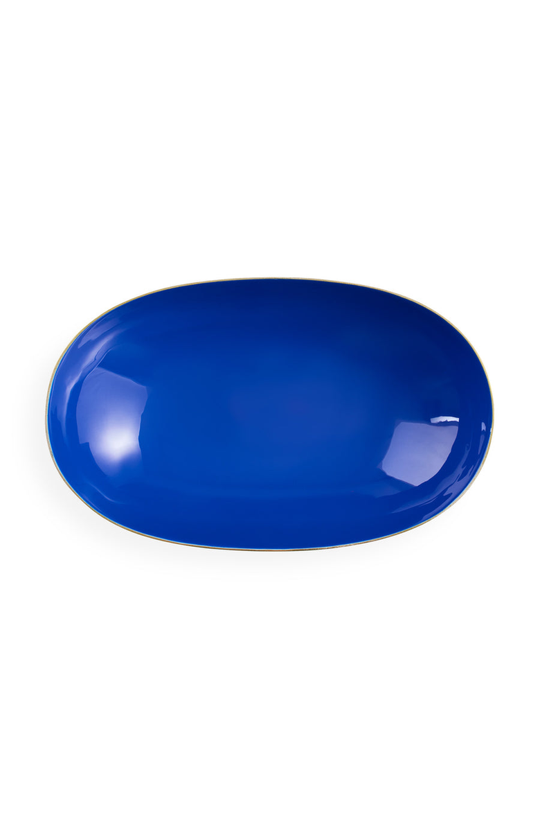 Jonathan Adler Oscar Long Bowl, Alternate, color, Gold / Blue