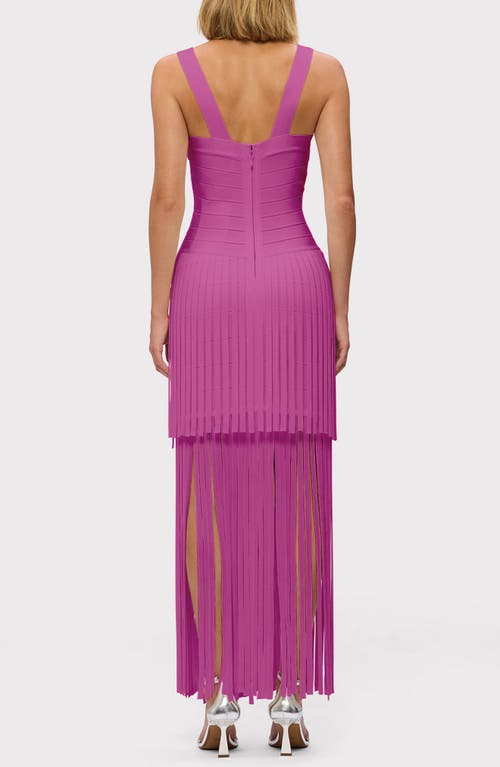 Herve Leger The Vivienne Gown In Azalea