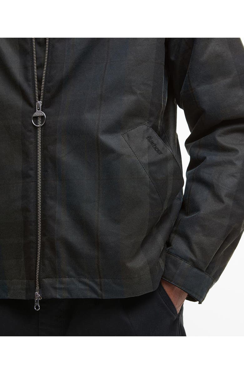 Barbour Check Harrington Waxed Cotton Jacket, Alternate, color, 