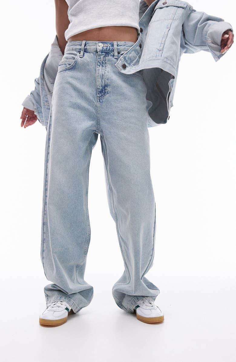 Topshop Baggy Jeans, Main, color, 