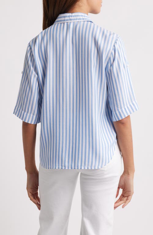 BEACHLUNCHLOUNGE BEACHLUNCHLOUNGE MURPHY STRIPE BUTTON-UP SHIRT