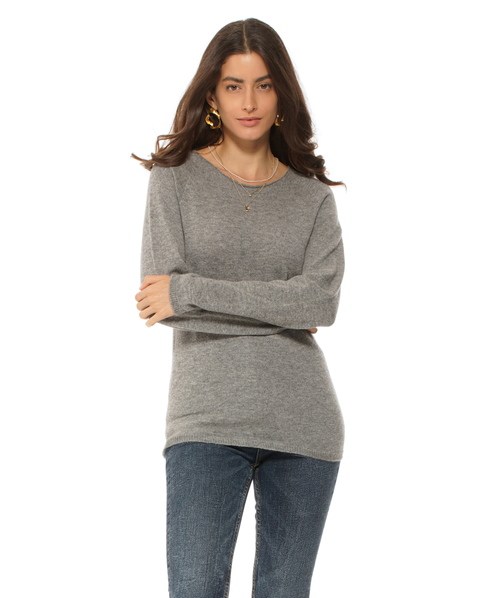 Ultralight Pure Cashmere Raglan Crewneck Sweater