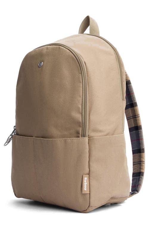 Barbour Cascade City Cotton Twill Backpack In Washed Stone