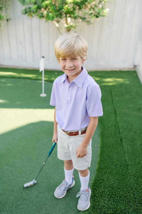 LILA AND HAYES LILA AND HAYES WILL BOYS' GOLF POLO SHIRT BY LH SPORT