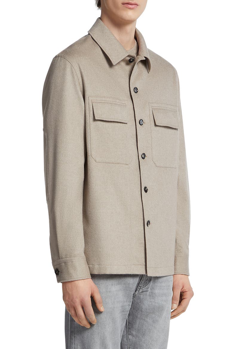 Oasi Cashmere Overshirt, Main, color, BEIGE