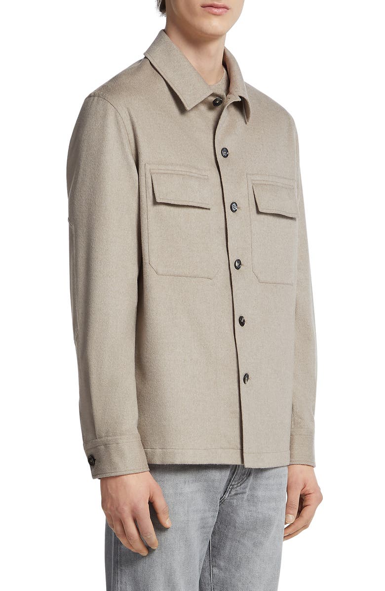 ZEGNA Oasi Cashmere Overshirt, Main, color, 