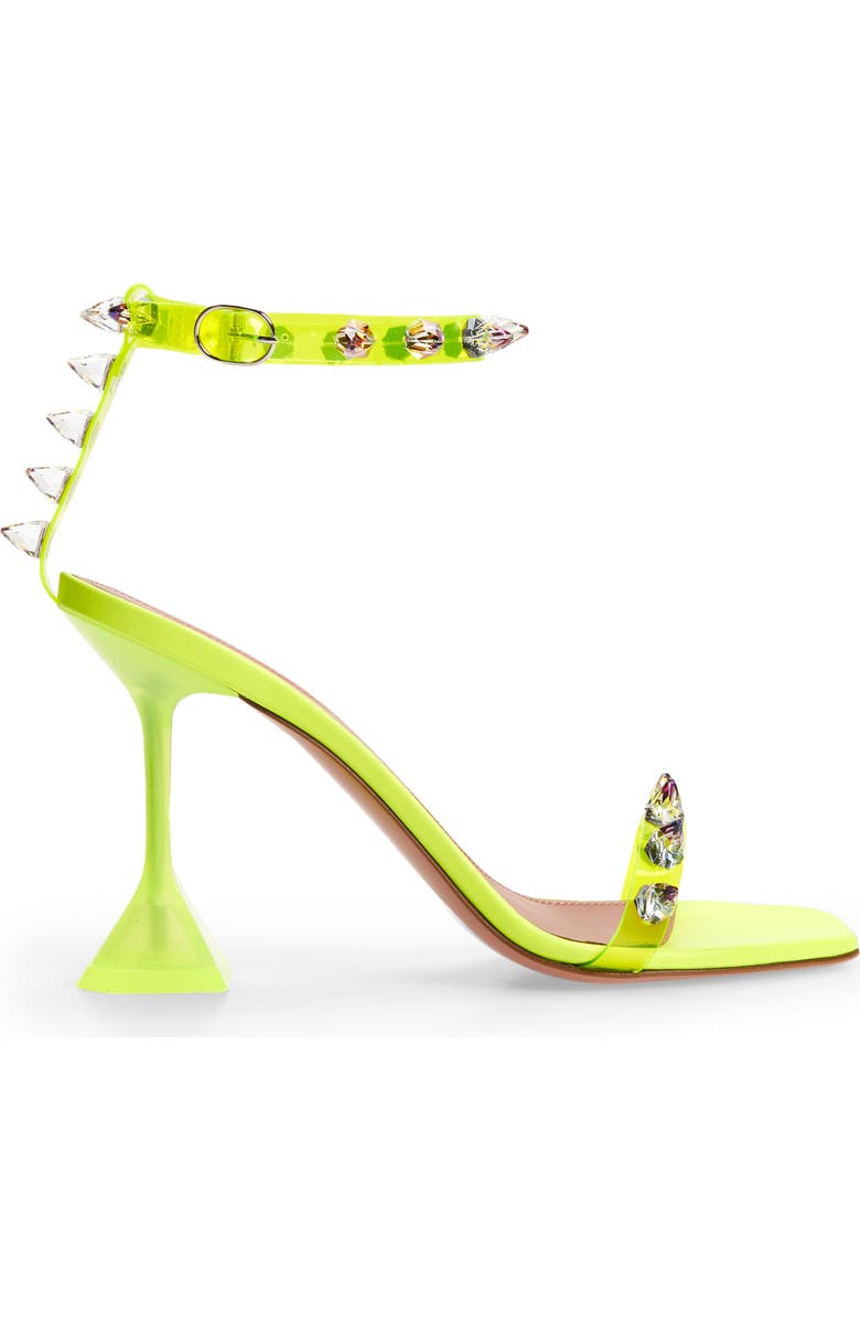Amina Muaddi Julia Jewel Clear Sandal, Alternate, color,