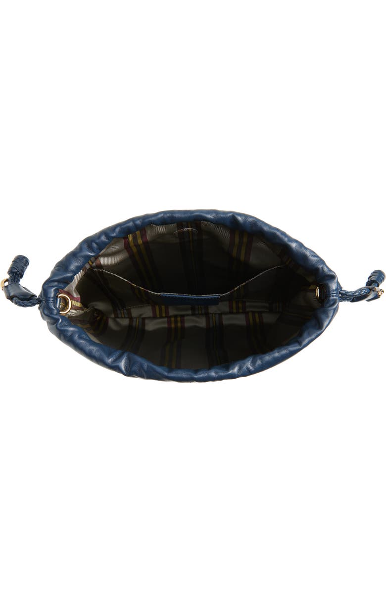 Etro Medium Kalispera Embroidered Leather Shoulder Bag, Alternate, color, Panna