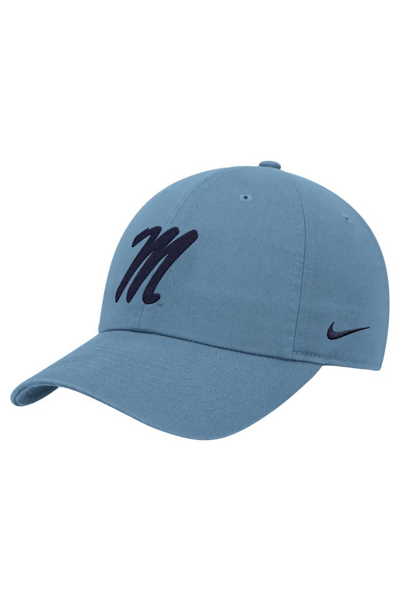 Men's Nike Blue Ole Miss Rebels Club Adjustable Hat, Main, color, Blue