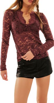 Free People All Day Lace Crop Top
