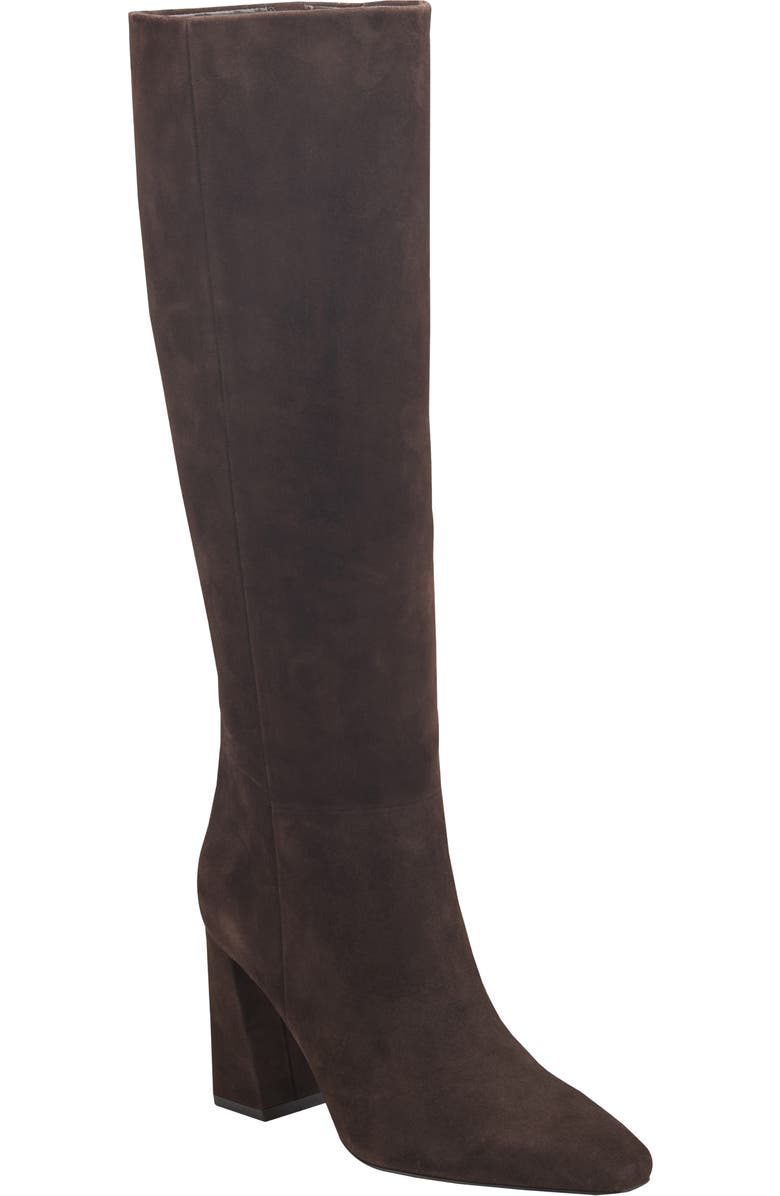 Marc Fisher LTD Yarli Knee High Boot, Main, color, Dark Brown 2