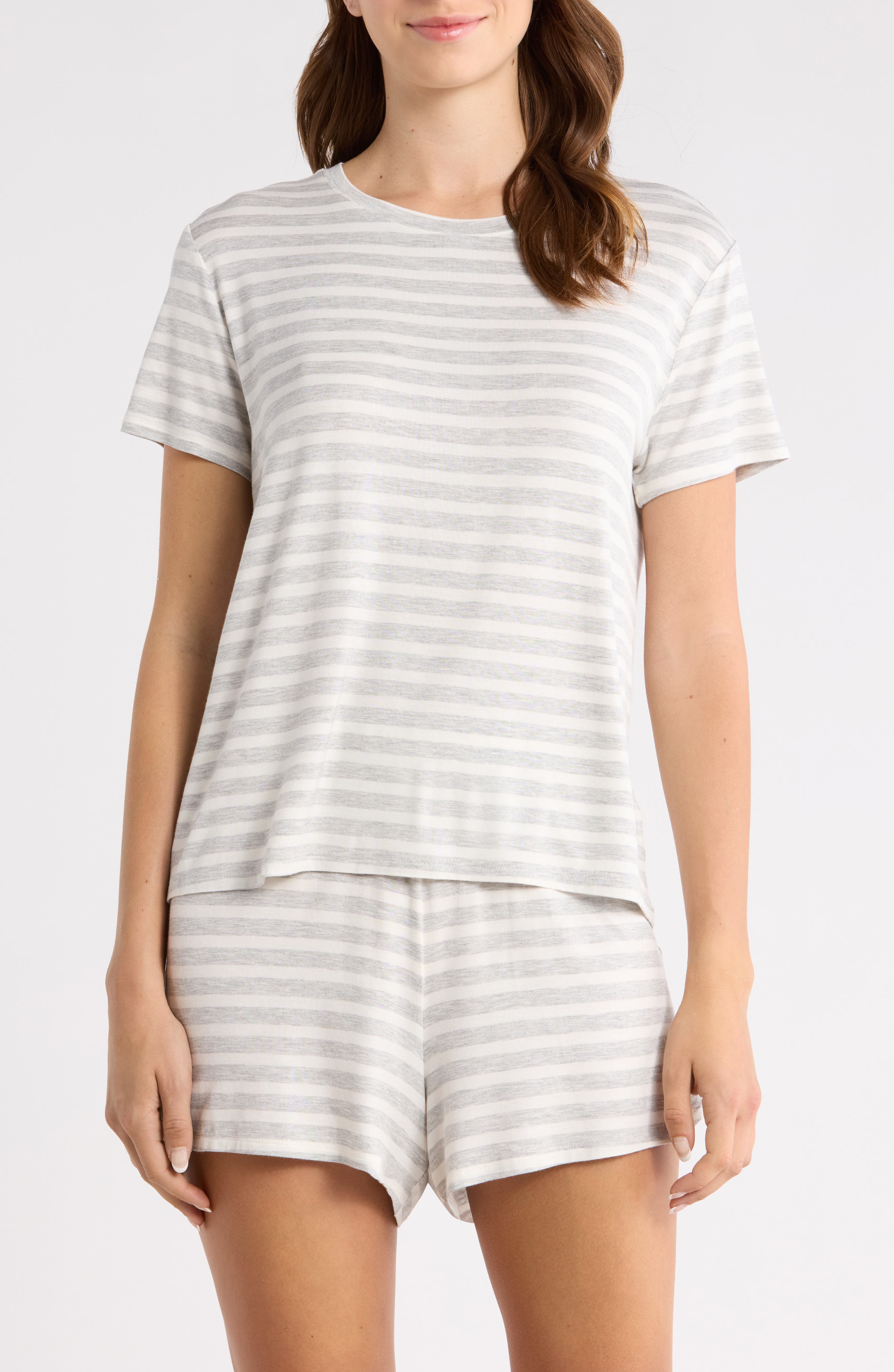 GREY - IVORY BELLE STRIPE