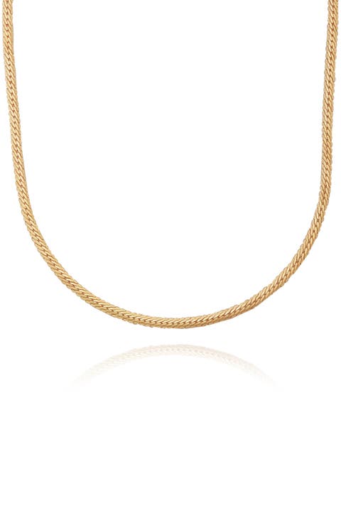 Textured Curb Chain Necklace