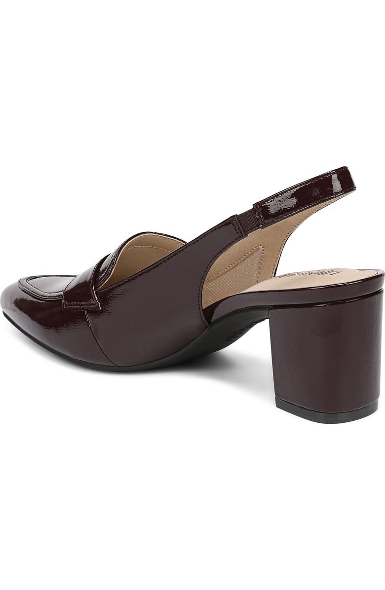 LifeStride Angel Slingback Pointed Toe Loafer Pump, Alternate, color, Chocolate Plum