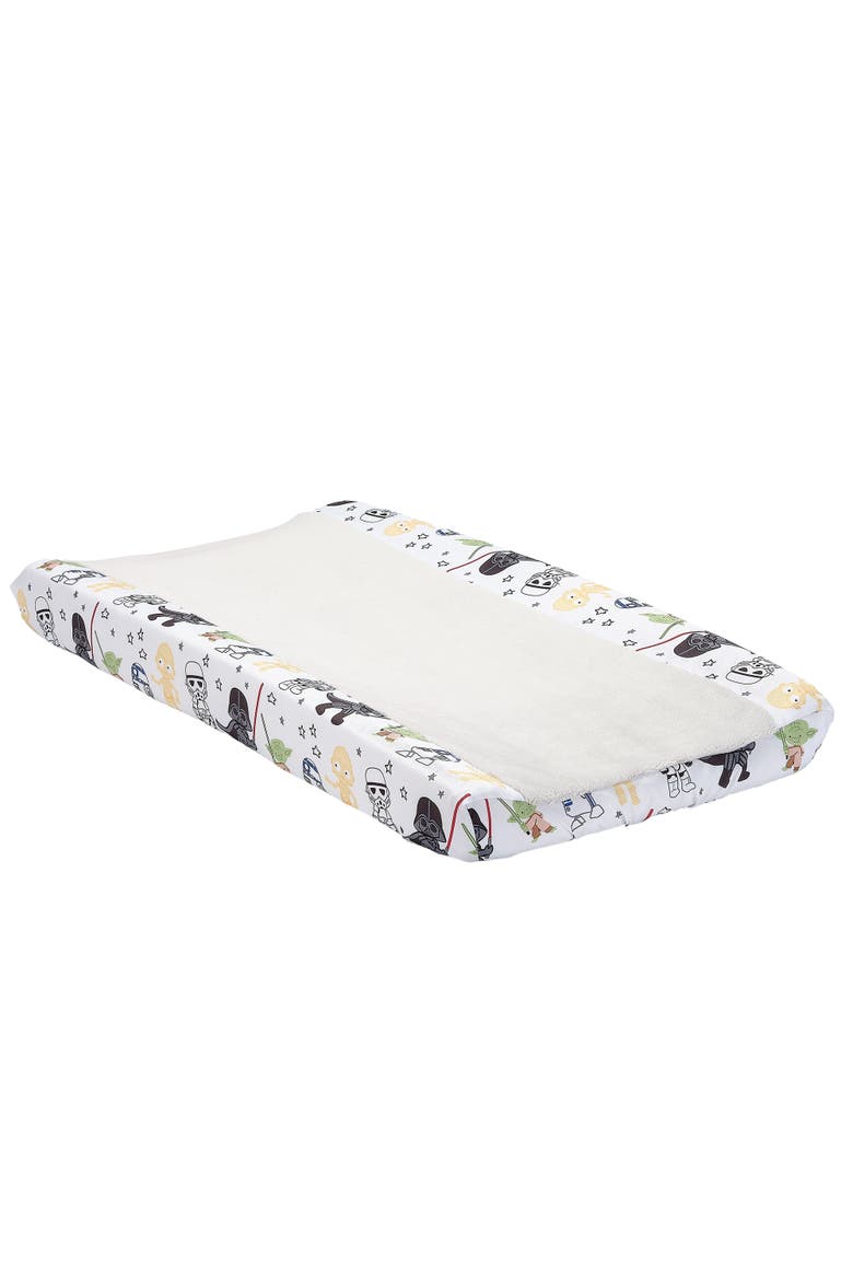 Star Wars Classic Changing Pad Cover, Main, color, White