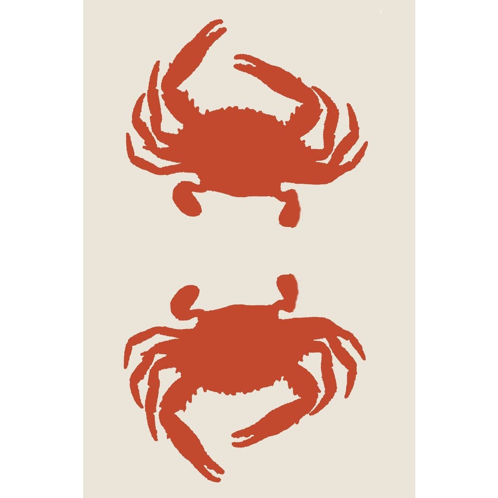 Mad Mats Double Crab Orange & Cream In Multi