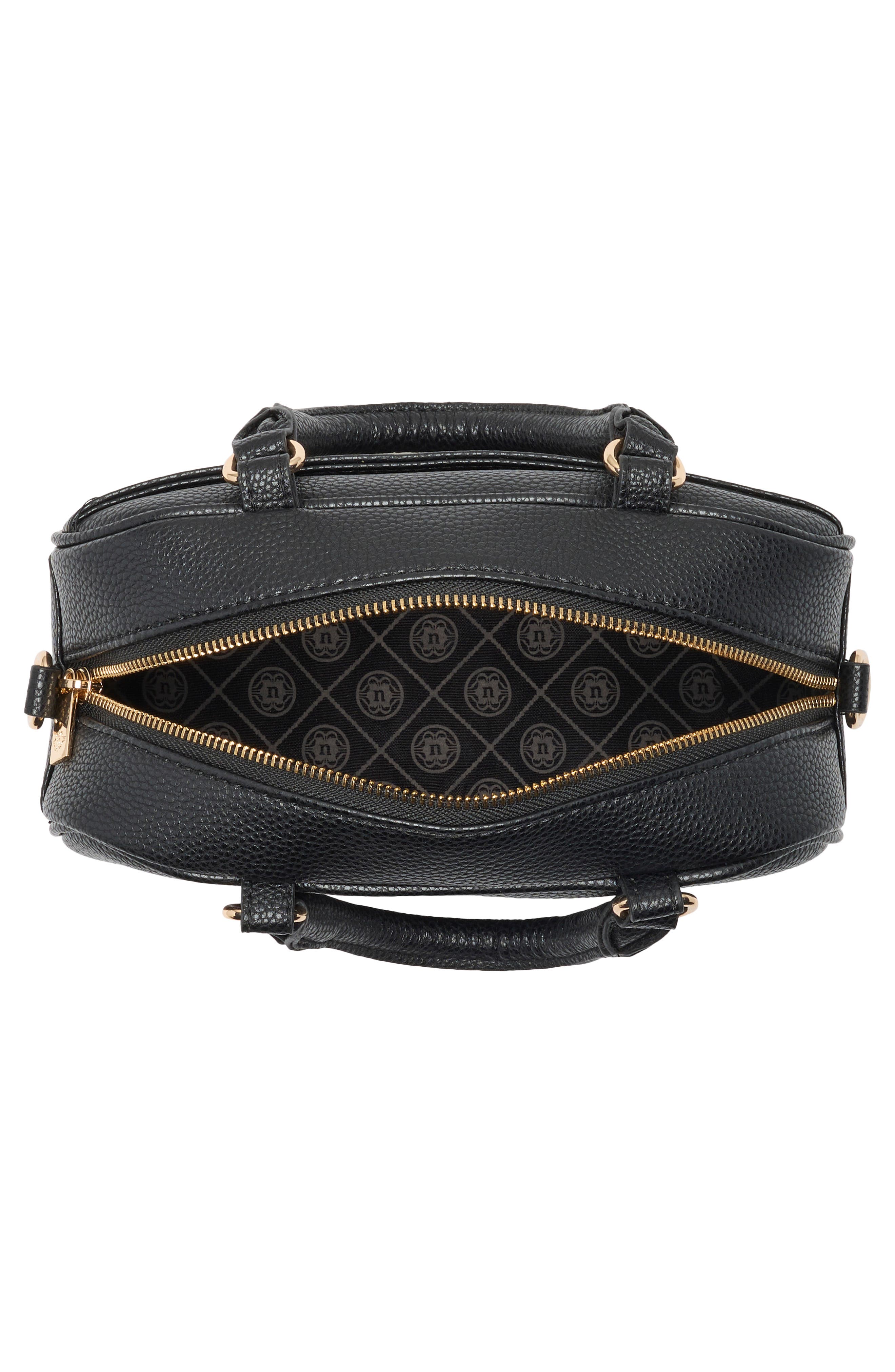 Nanette Lepore Ellah Mini Convertible Satchel Bag, Alternate, color, Black