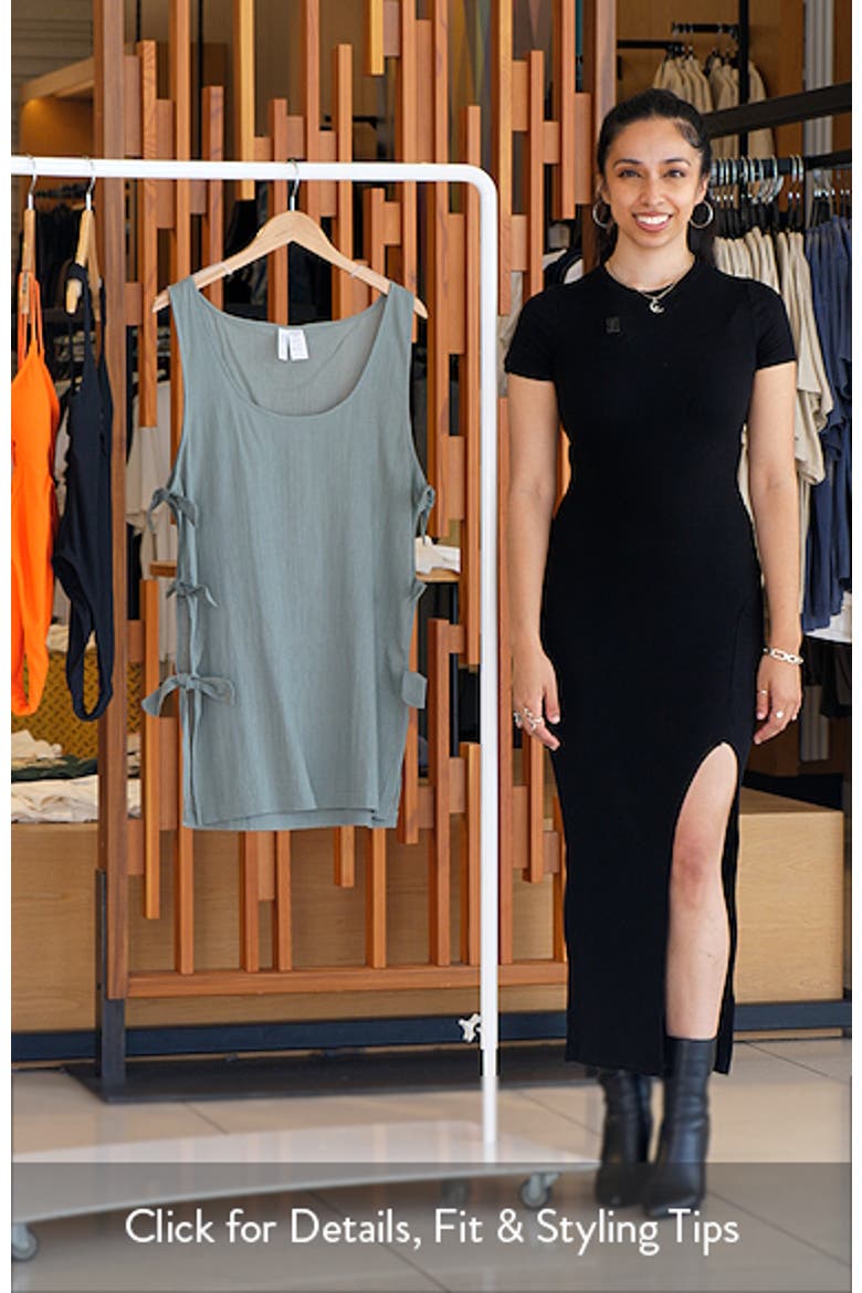 Side Tie Cotton Cover-Up Minidress video