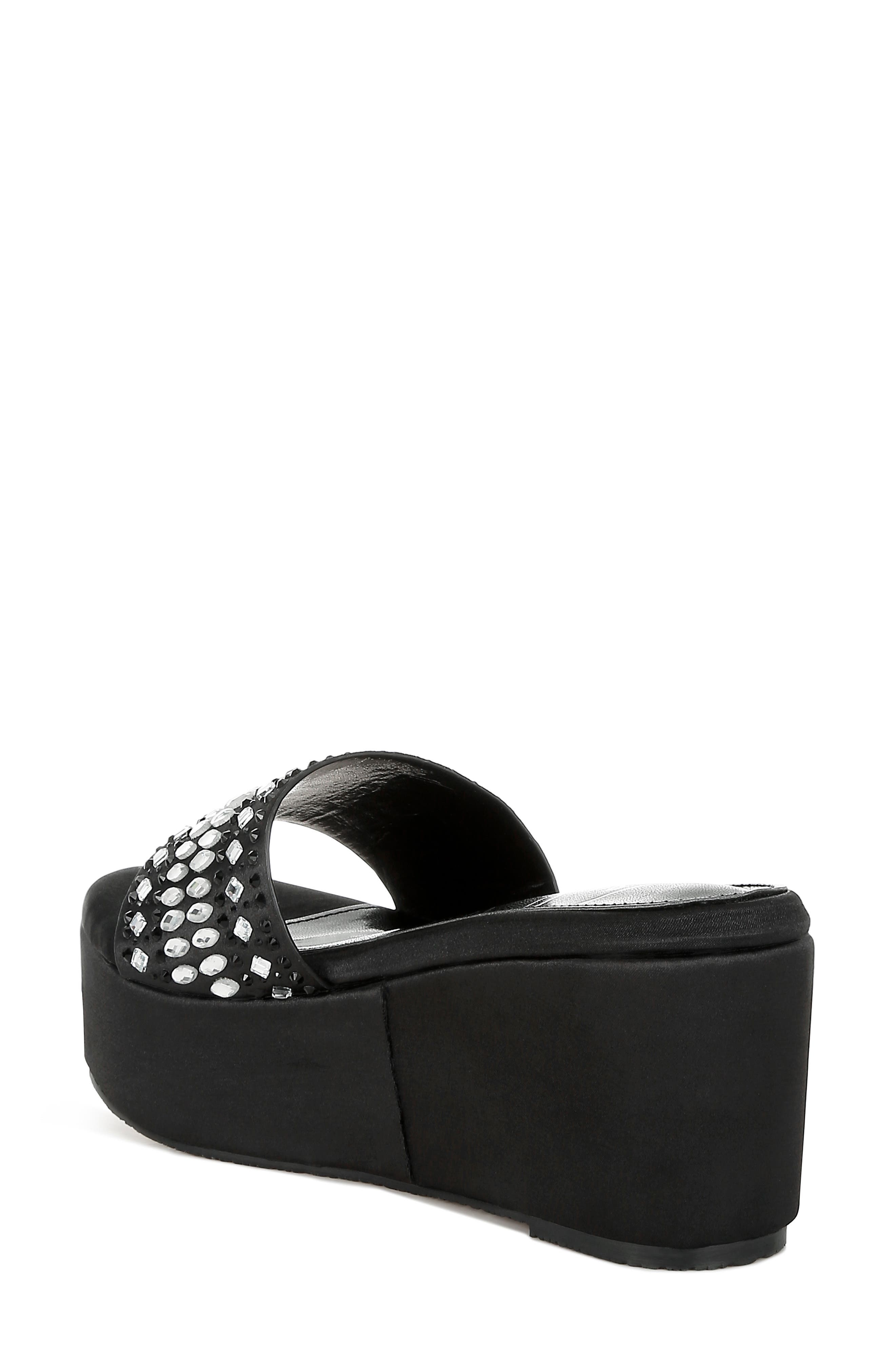 LONDON RAG Batanga Platform Wedge Sandal, Alternate, color, Black