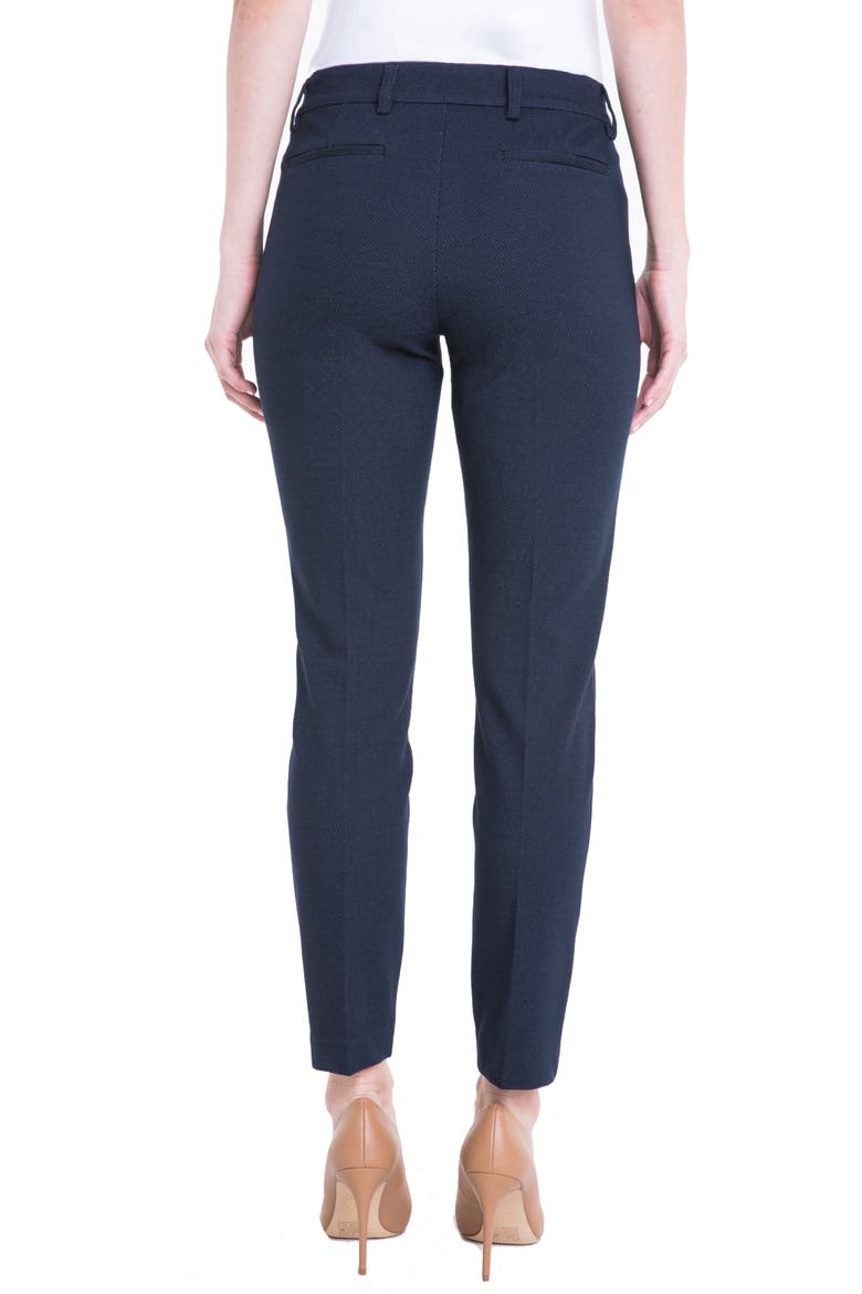 Liverpool Kelsey Bird's Eye Trousers, Alternate, color, NAVY BIRDSEYE