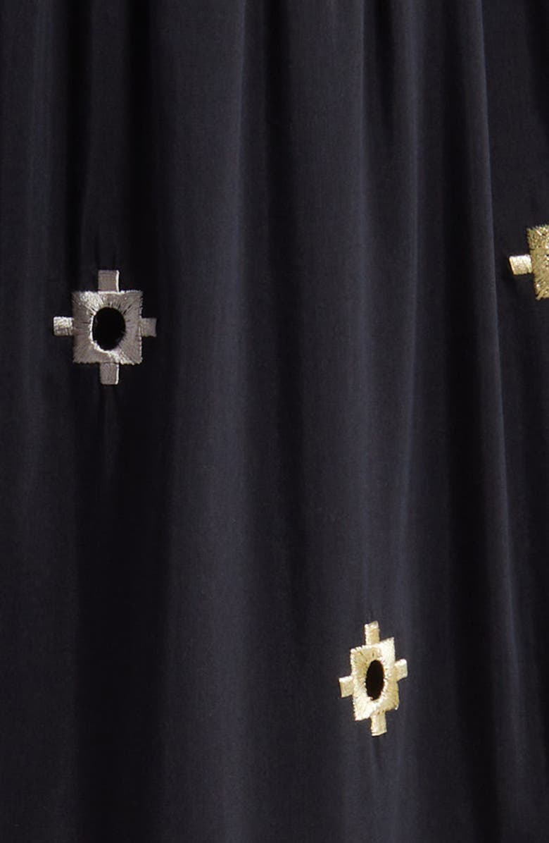 KOBI HALPERIN Quinn Smocked Cotton & Silk Dress, Alternate, color,