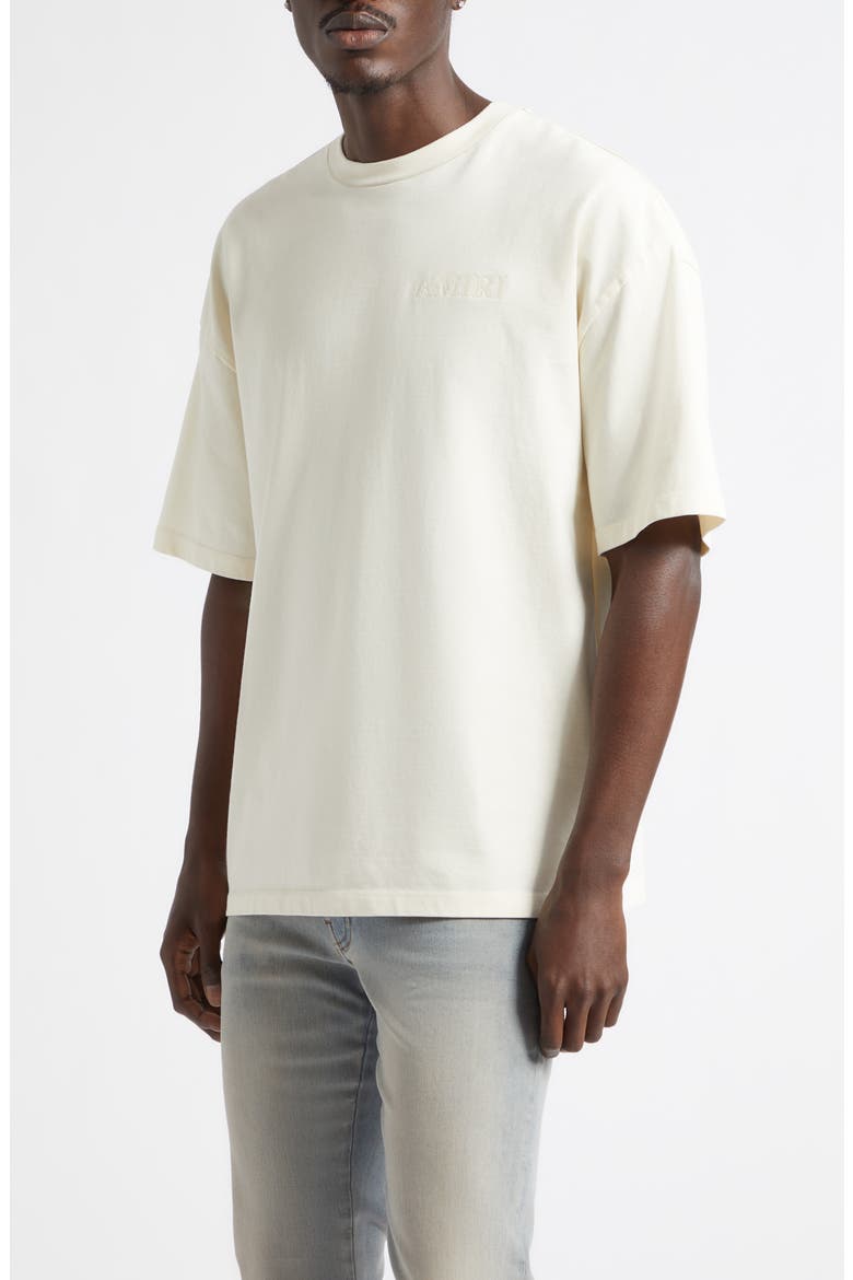 Oversize Gradient MA Bandana Patch Appliqué Skate T-Shirt, Alternate, color, IVORY