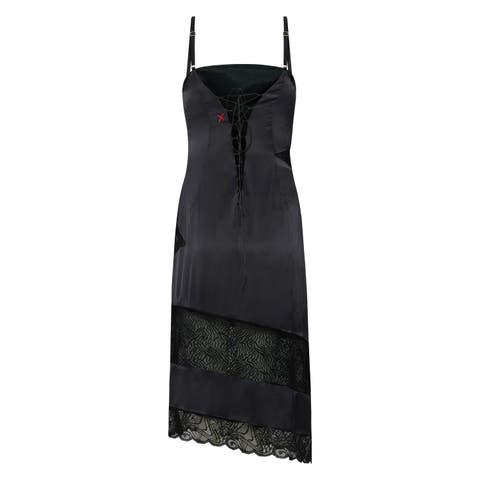 Pure Silk Women Black Dress