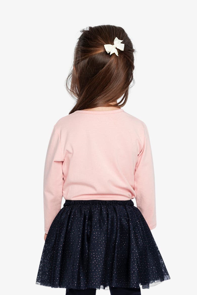 Organic Cotton Angel Detail Long Sleeve T-Shirt, Alternate, color, Pale Dusty Pink