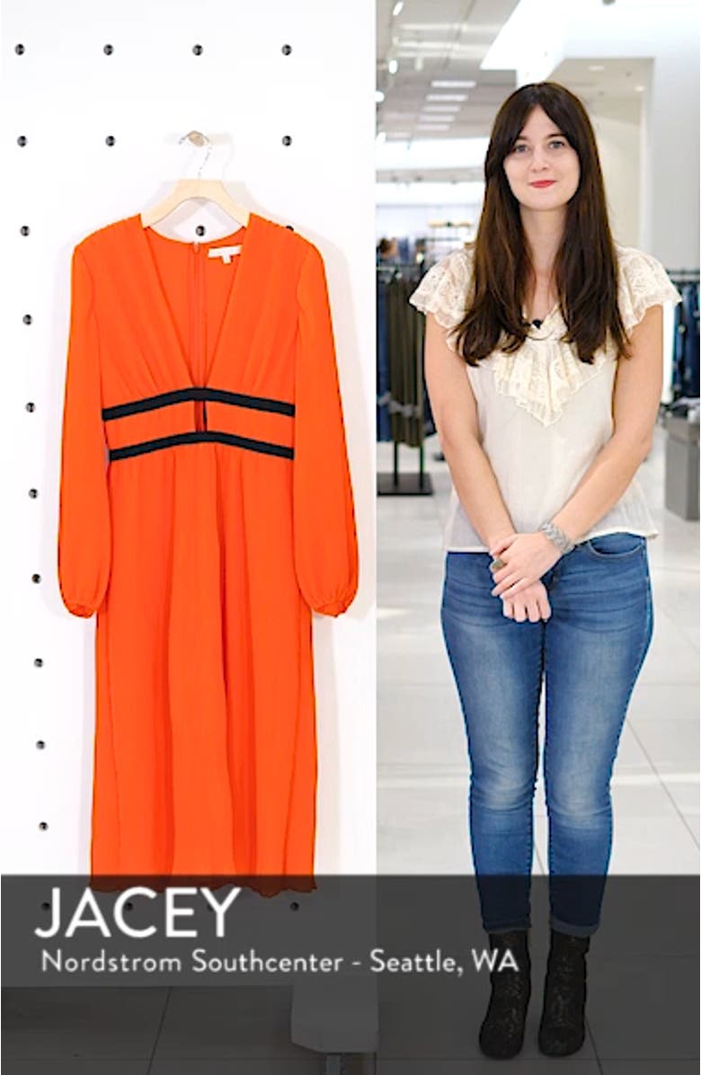 Patton Plunge Plissé Dress, sales video thumbnail