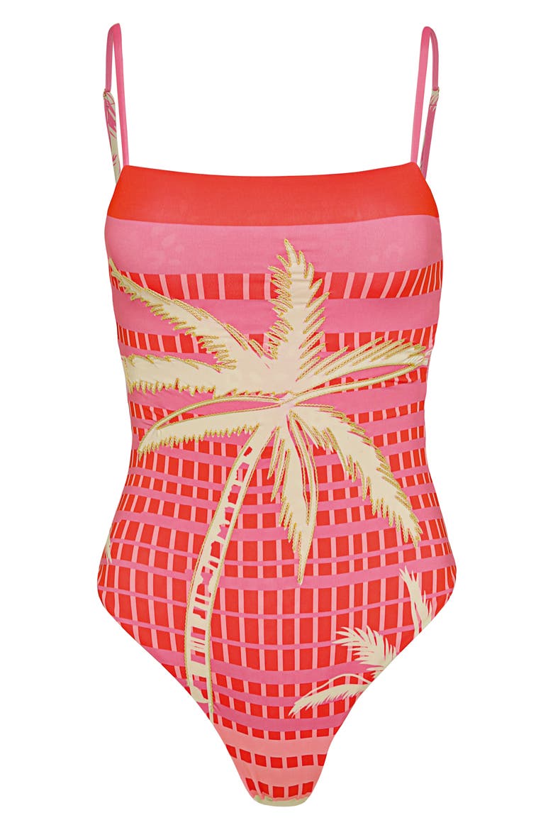 PALM EXCEL GYPSIES ONE PIECE, Alternate, color, PINK OVERFLOW