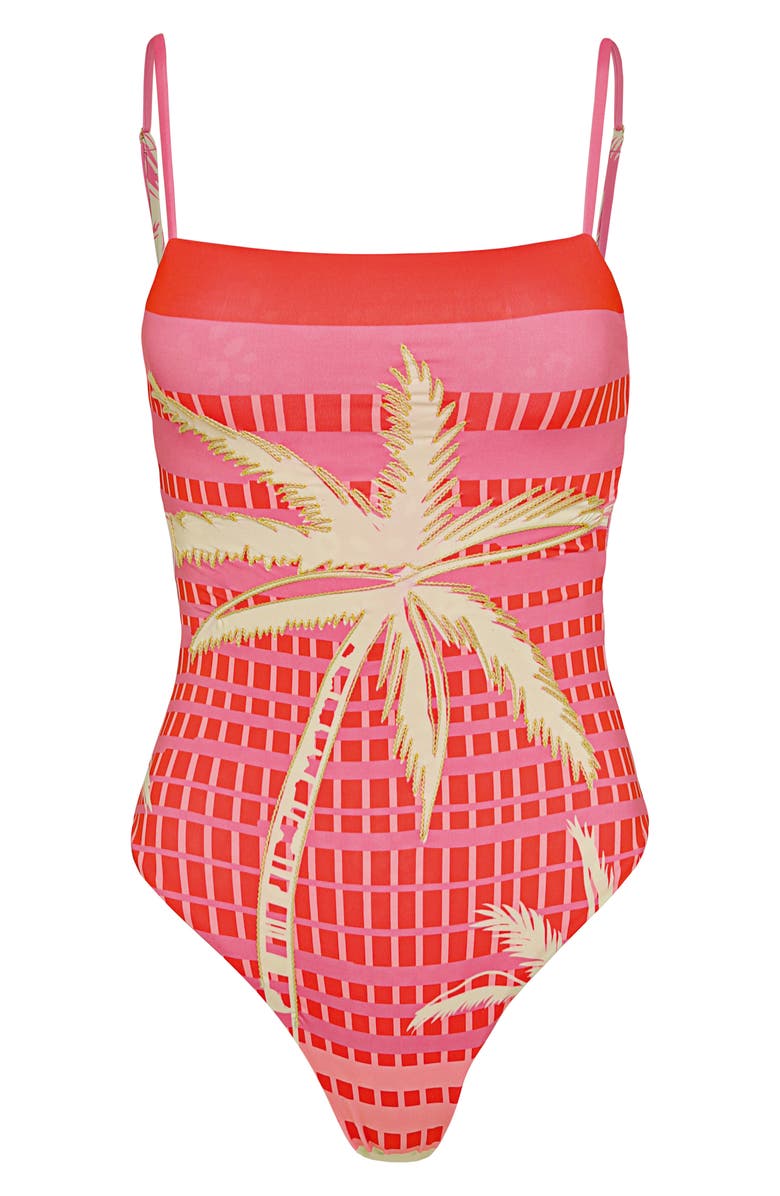 Maaji PALM EXCEL GYPSIES ONE PIECE, Alternate, color, Pink Overflow