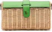 Frances Valentine Betsy Wicker Basket Crossbody Bag