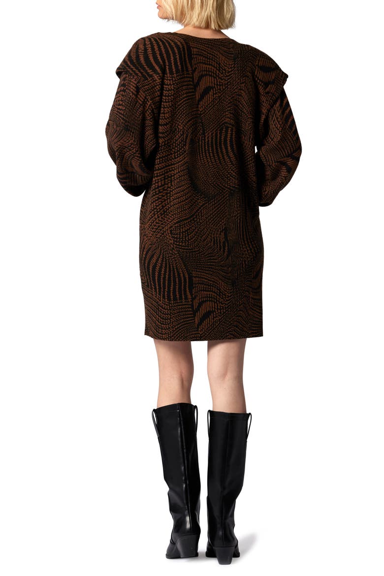 Elijah Long Sleeve Wool & Cashmere Sweater Dress, Alternate, color, EMPERADOR