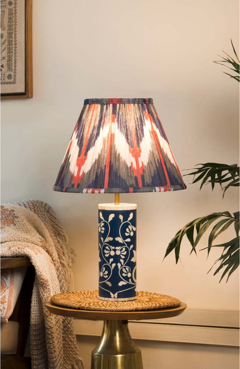 Mela Artisans Ikat Horizon Lamp Shade, Alternate, color, White