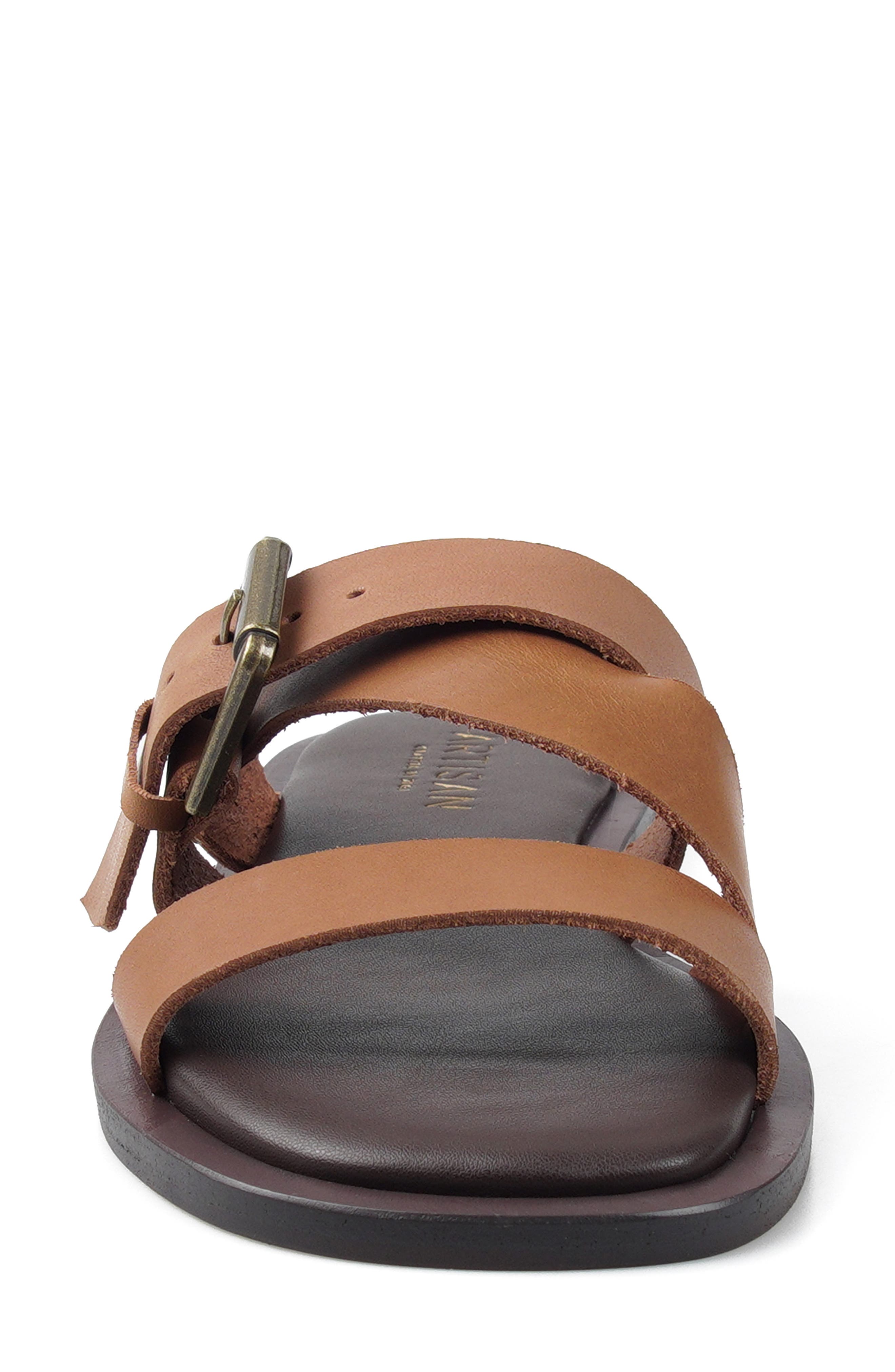 Maranello Slide Sandal, Alternate, color, TAN LEATHER