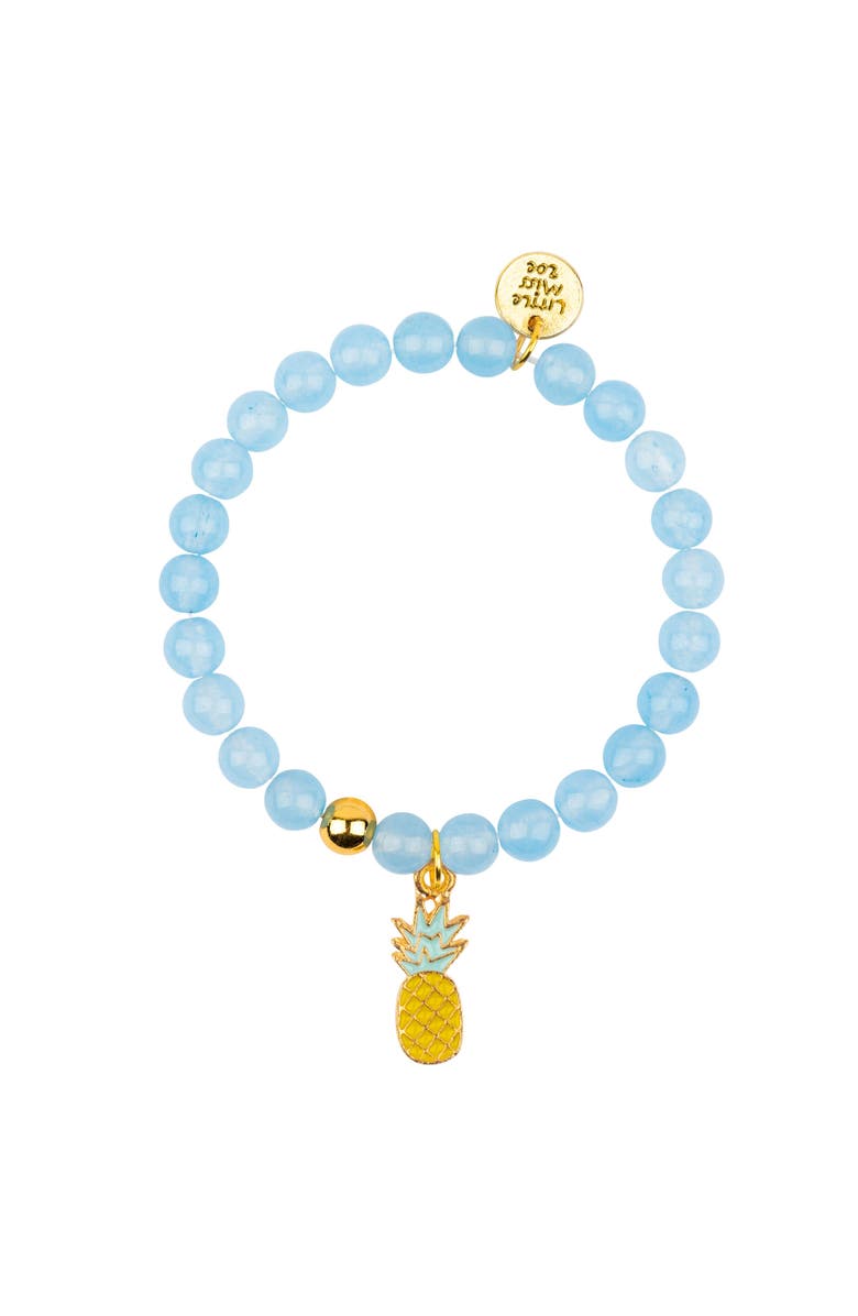 Little Miss Zoe Pineapple Gemstone Bracelet Duo, Alternate, color, Blue