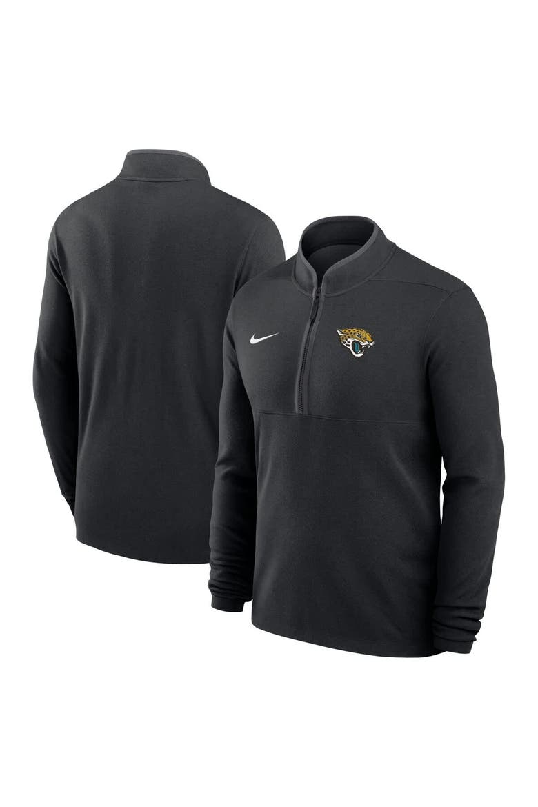Men's Nike Black Jacksonville Jaguars Lightweight Victory Dri-FIT Half-Zip Pullover, Main, color, Black