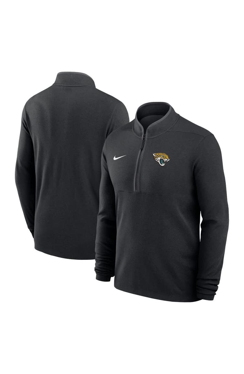 Nike Men's Nike Black Jacksonville Jaguars Lightweight Victory Dri-FIT Half-Zip Pullover, Main, color, Black