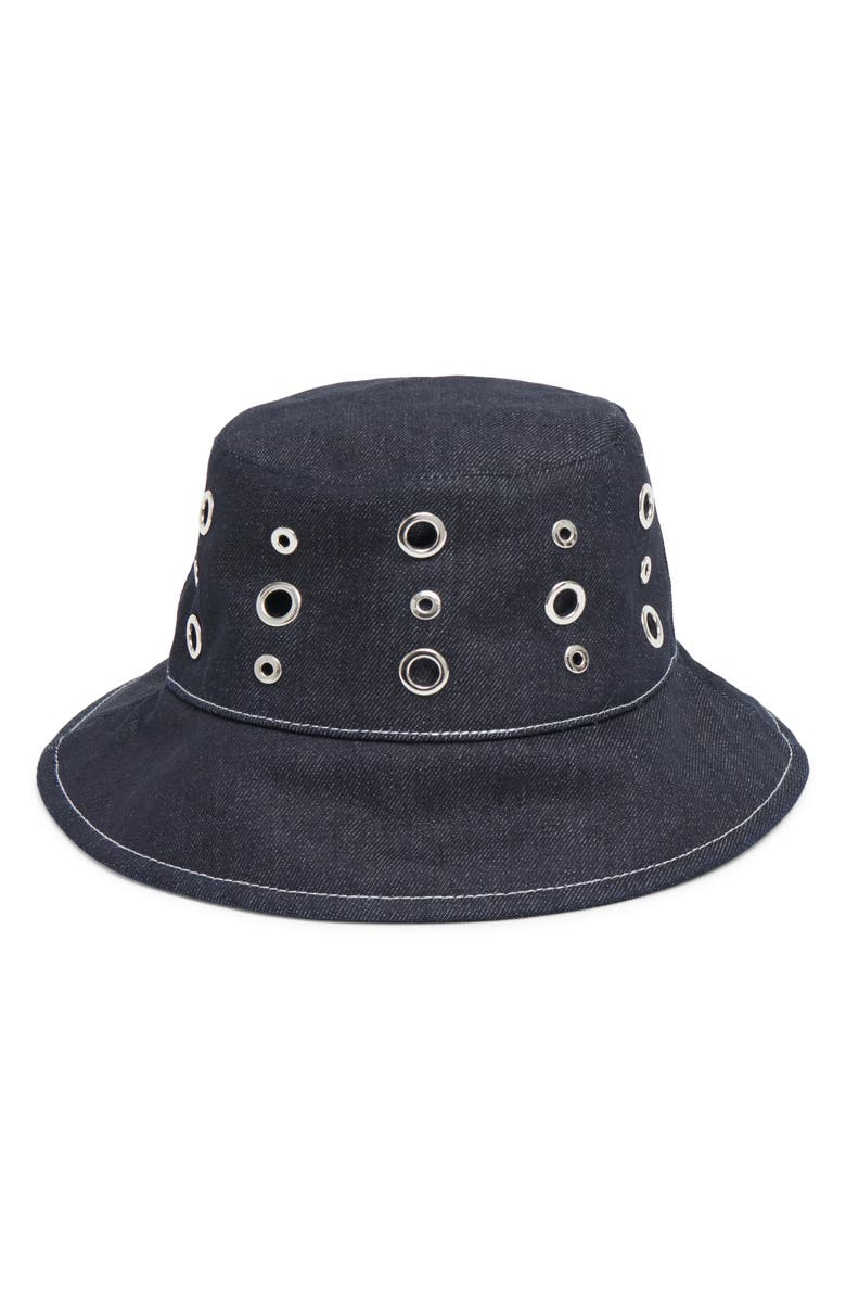 Apparis Slick Denim Bucket Hat, Main, color,