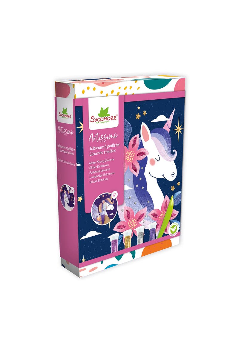 Artissimo -S Glitter Boards - Unicorns - 5y+, Main, color, Multicolor