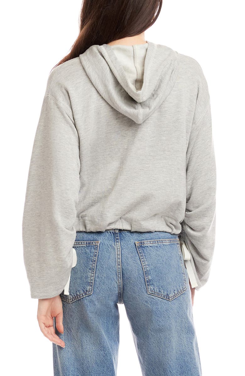 FIFTEEN TWENTY Makenna Bubble Hoodie, Alternate, color, Light Heather Grey