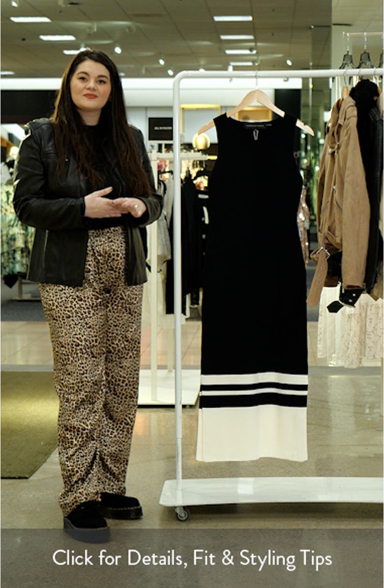 Stripe Colorblock Body-Con Dress, sales video thumbnail