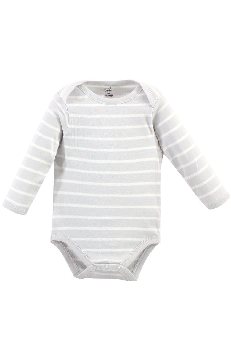 5Pk Long Sleeve Organic Bodysuits, Alternate, color, Boho Fox