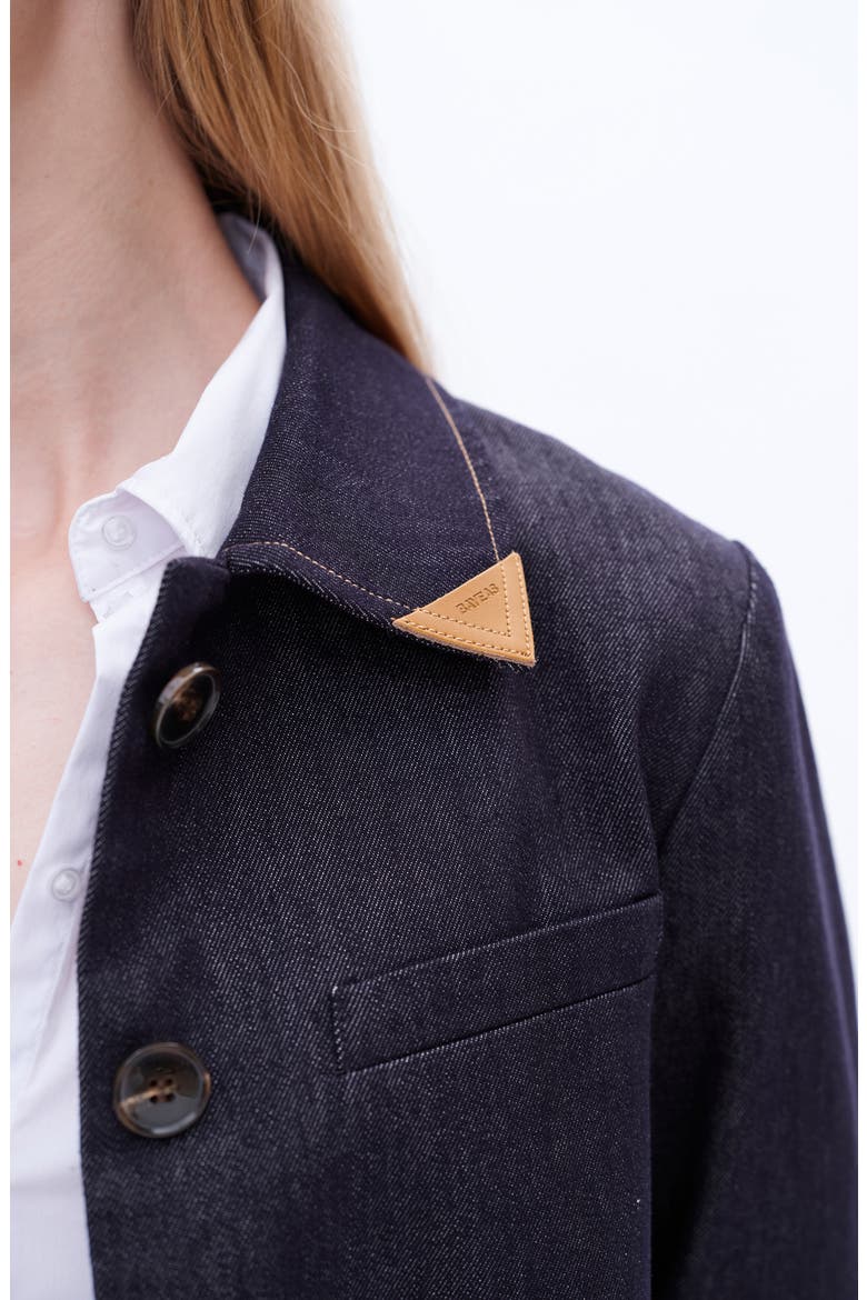 Patrick Crop Denim Jacket, Alternate, color, RINSE WASH