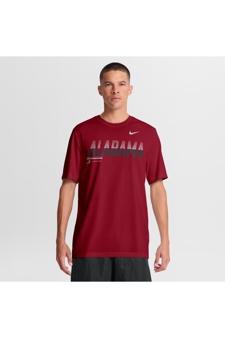 Men's Nike Crimson Alabama Crimson Tide Sideline Legend Dri-FIT T-Shirt, Main, color, Crimson