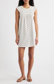 DÔEN Verity Print Smocked Yoke Dress
