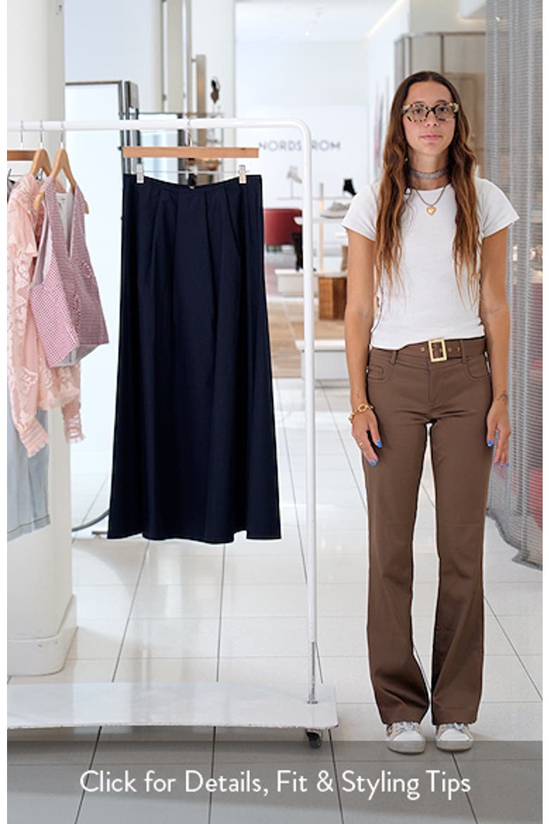 Emi Cotton Poplin Skirt video