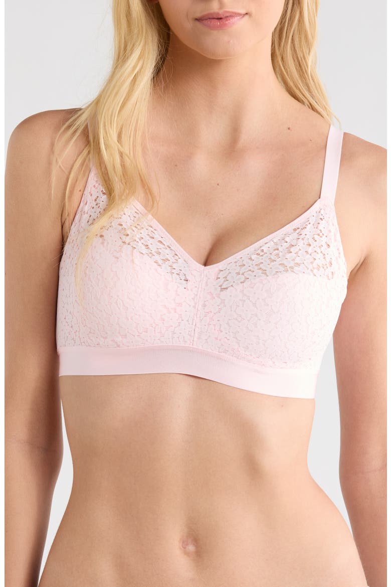 Norah Supportive Wireless Bra, Main, color, WATERLILY PINK